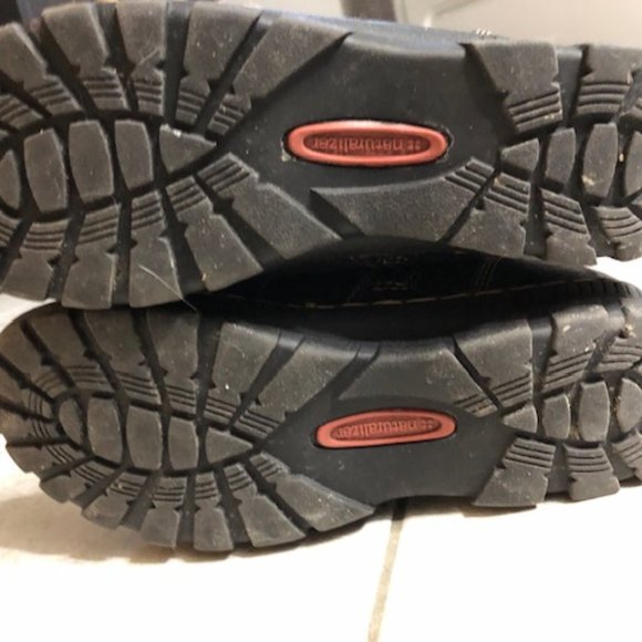 Black leather and suede calf-height winter fur boots - Picture 6 of 13